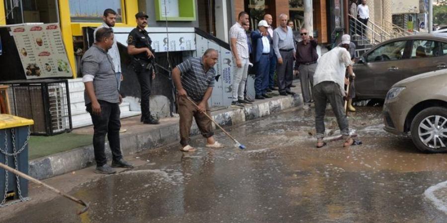 بحضور محافظة الدقهلية، نموذج محاكاة لخطة مواجهة سقوط الأمطار (صور)