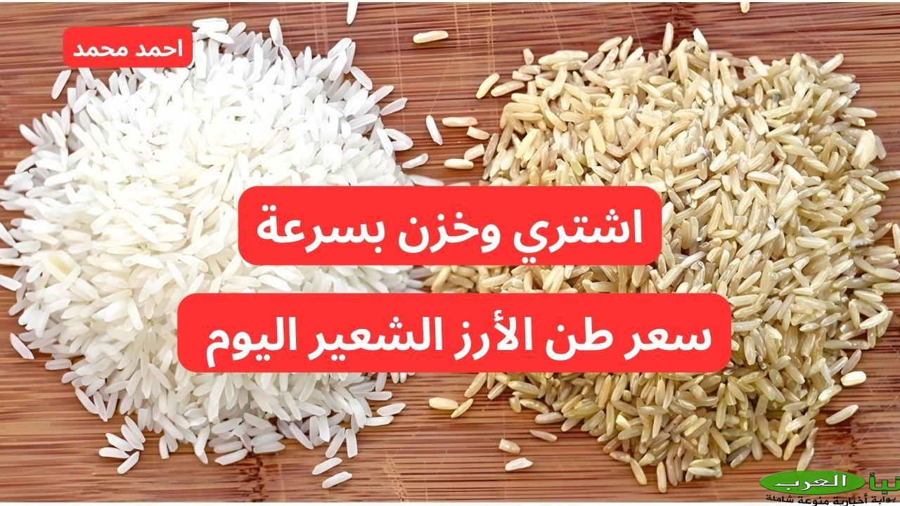 “انخفاض جديد”.. سعر طن الأرز الشعير اليوم الأربعاء 23 أكتوبر 2024 في السوق!