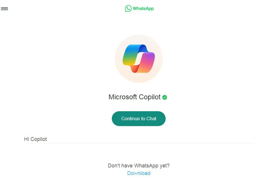 رابط مايكروسوفت كوبايلوت واتساب مجاناً microsoft copilot للتحدث مع الذكاء الاصطناعي