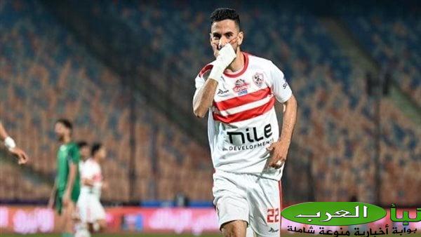 ناصر ماهر رجل مباراة الزمالك والبنك الأهلي